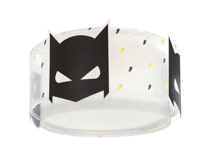 Deckenleuchte für Kinder Infantil Dark Hero Superheld, Schwarz
