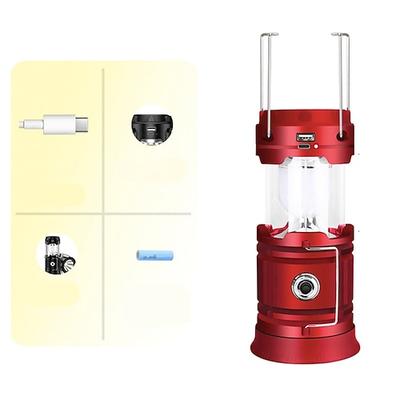 Solar-LED-Campinglaterne wasserdichte wiederaufladbare Zeltlampe tragbare Laternen Notbeleuchtung Marktlampe Energiesparlampe