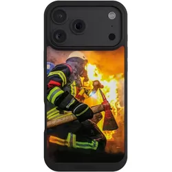 Nivocase Handyhülle für Apple iPhone 18 Pro Max Hülle NIVOpure Case Schwarz Feuer Feuerwehr Lebensretter (Apple iPhone 18 Pro Max), Smartphone Hülle, Schwarz