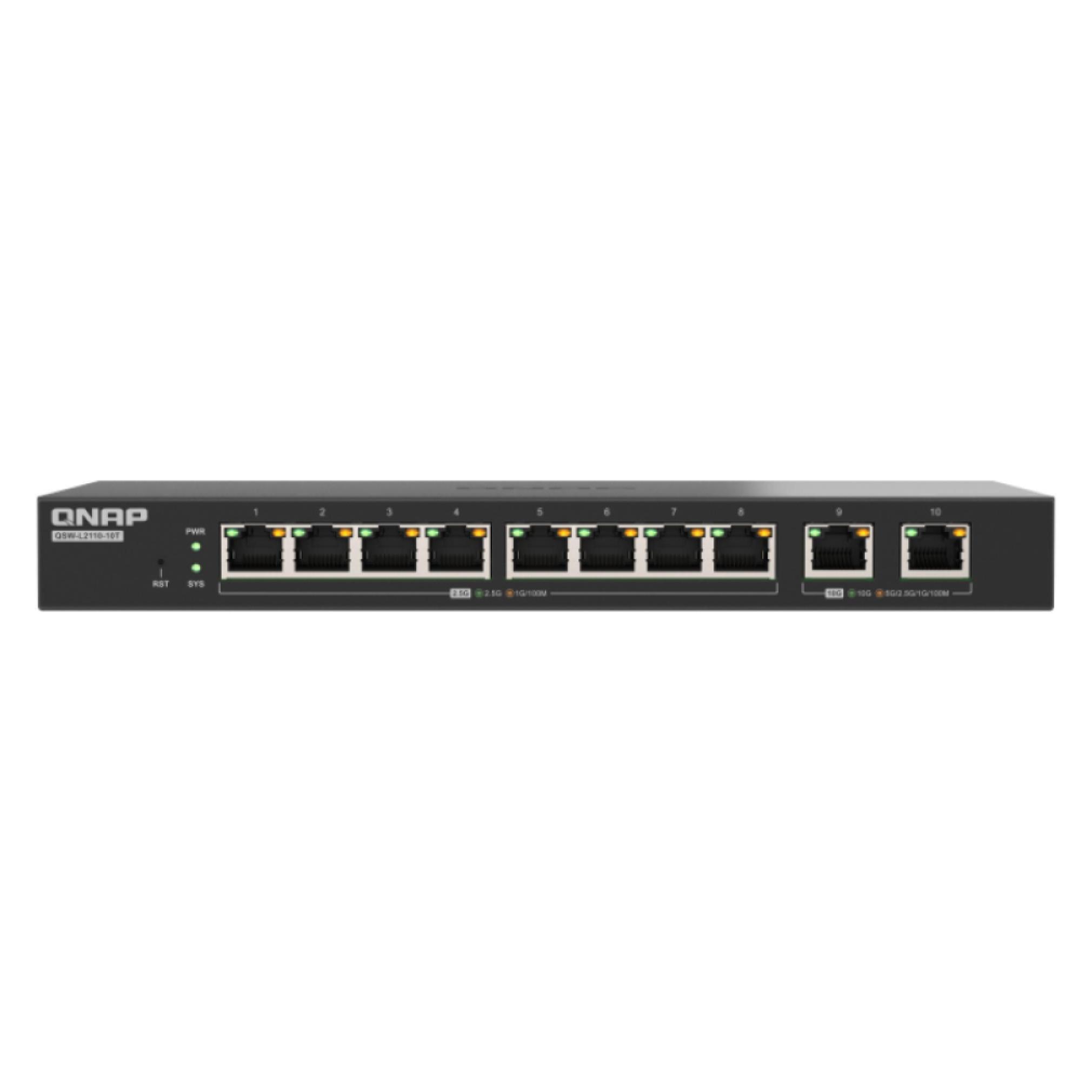 QNAP QSW-L2110-10T (10 Ports) (QSW-L2110-10T)