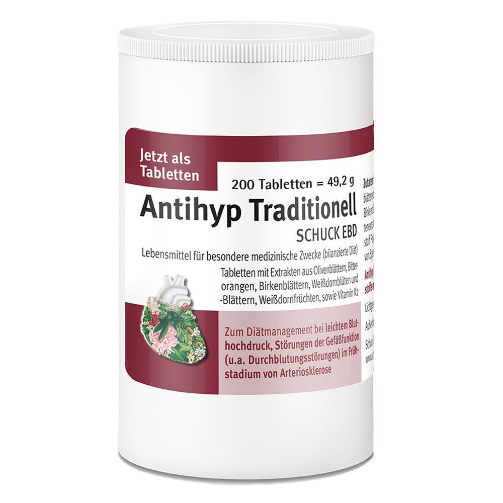 Antihyp Traditionell Schuck ebd Tabletten 200 St