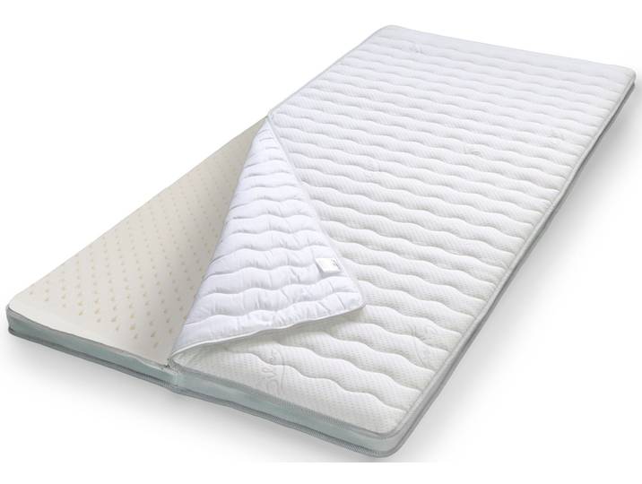 Topper STENDEBACH Softtop Silver+ Latex , weiß, B:200cm H:8cm L:220cm, Latex, Topper