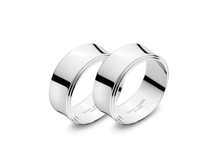 Georg Jensen Rond de serviette Pyramid Lot de 2