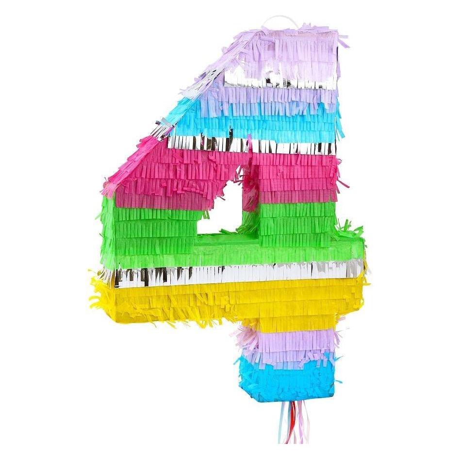 GoDan Piñata Nummer 4 Pastell 50x35x7,5cm (1 Stk.) (48020813)
