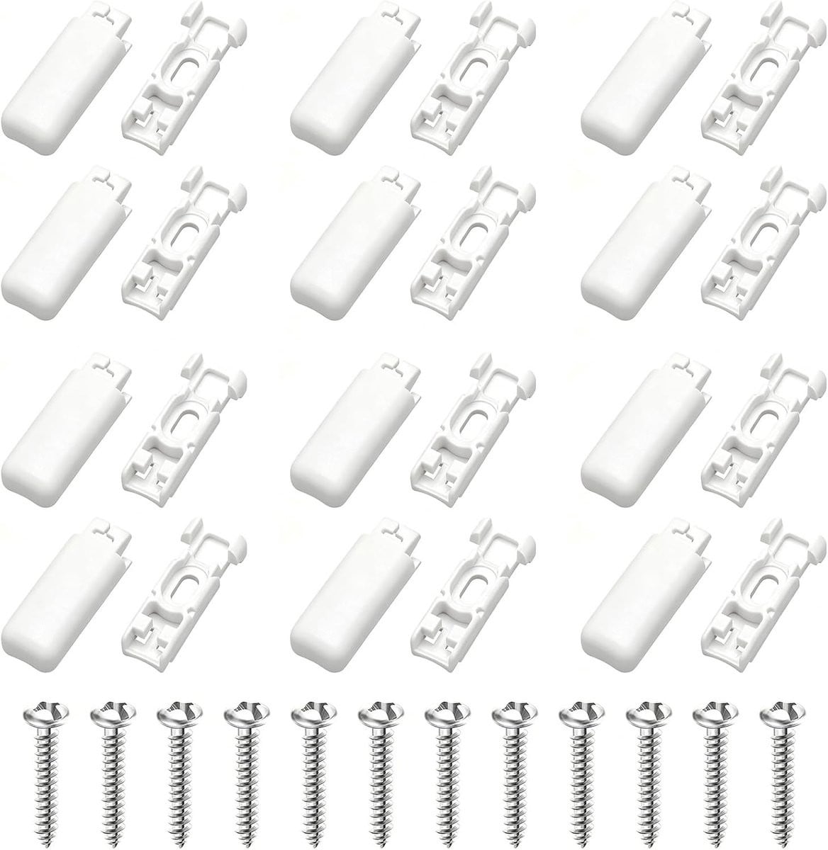 12 Stuks Blind Base Holders voor Raamdecoratie en Jaloezieën