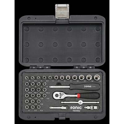 SONIC Werkzeugset 103502 Werkzeugsatz,Steckschlüsselsatz,Werkzeug Set,Werkzeug Kit