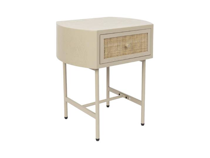 Design Beistell- & Nachttisch „Amaya“ Rattan Beige, Natural Dutchbone