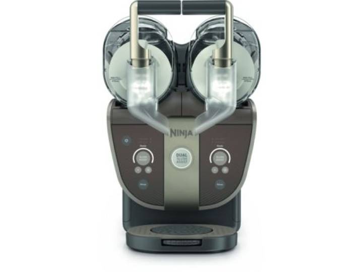 Ninja - Sorbetière Slushi Twist Fs702eubr, Machine À Granités Double Bacs, Mocha, 4,4l