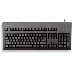 Cherry G80-3000, Tastatur, Schwarz, Linear (US, Kabelgebunden), Tastatur, Schwarz