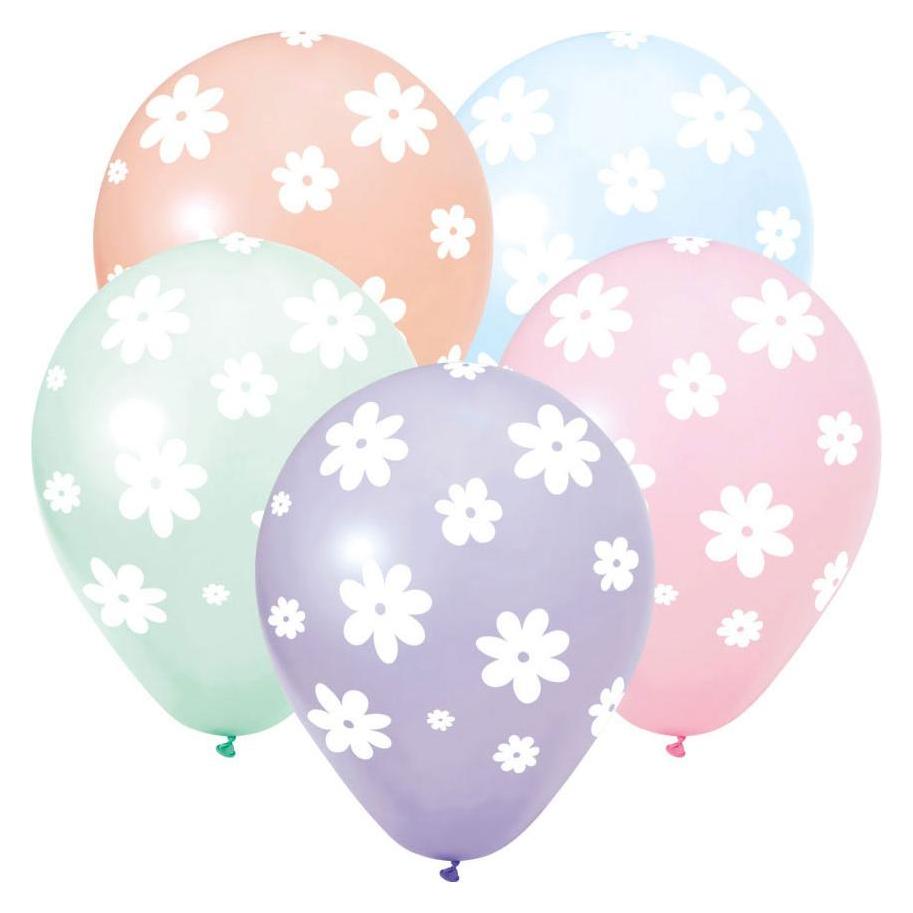 Globos Europe 12 Zoll Gänseblümchen-Luftballons - 8 Stück. (8x) (70690956)
