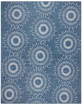 Gertmenian Tropea Tiaret All Weather Flatweave Indoor Outdoor Area Rug Modern Geometric Sunburst Polypropylene