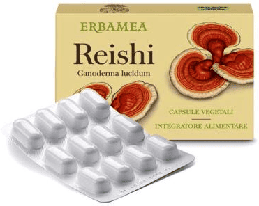 Erbamea Reishi Integratore Supporto Difese Immunitarie 24 Capsule Vegetali