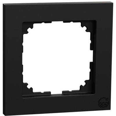 Merten M-PURE Rahmen, 1f, schwarz matt, Ocean Plastic