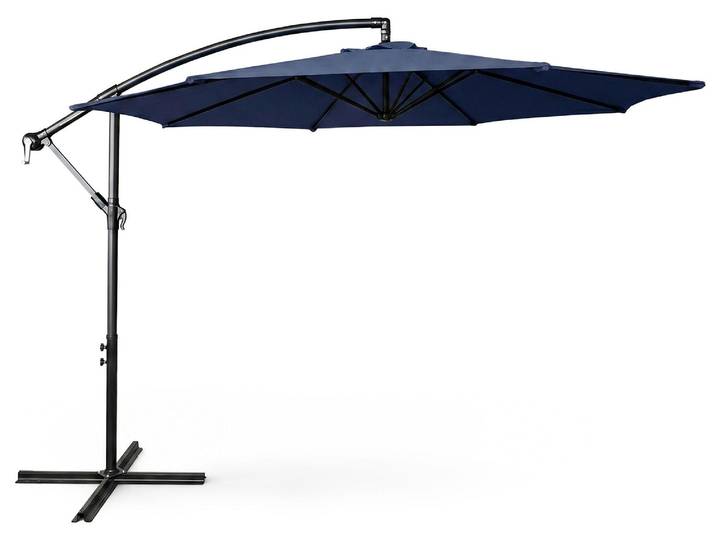 Garten-Sonnenschirm ASTER UV-Schutz Dunkelblau Gewicht 12,1 kg L300 x B300 x H245 cm