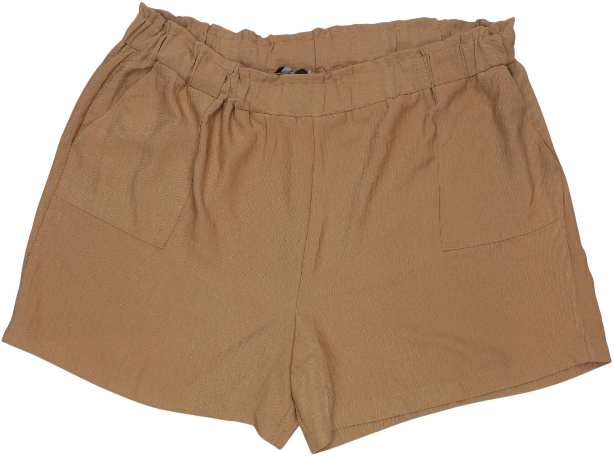 Simply Be Damen Shorts, Beige, Gr. EU 52, Synthetik - Second Hand