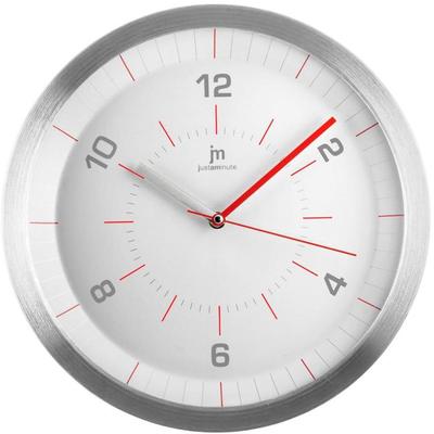 Wanduhr CHRISTOFFEL "Wanduhr Lowell", silber (silberfarben), Wanduhren, Wanduhr