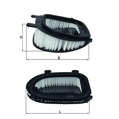 KNECHT Luftfilter LX 3541 Filtereinsatz 92mm für BMW