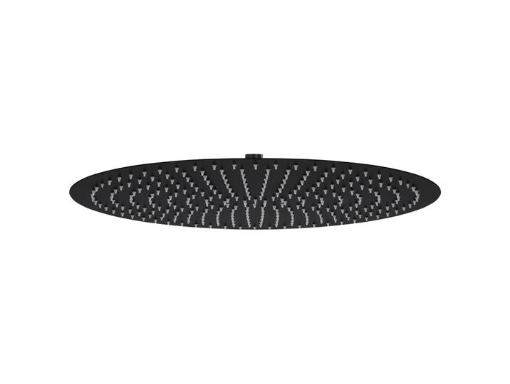 Vidaxl Regenduschkopf rund 50 cm Edelstahl schwarz