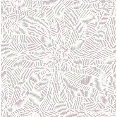 A-Street Prints Daydream Purple Abstract Floral Wallpaper