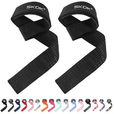 Uplifted Goods Weightlifting Wrist Straps With Anti Slip Silicone h