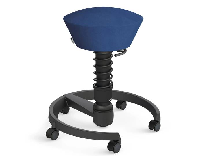 AERIS SWOPPER MIT ROLLEN - Swopper Standard Gestell Schwarz Blau