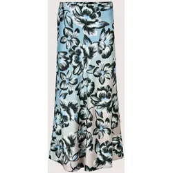 Midirock MADELEINE "Midirock Eleganter Floral-Druck für stilvolle Auftritte", Damen, Gr. 34, schwarz (cappuccino, schwarz, multicolor), Obermaterial: 100% Polyester PES., Modern, Röcke, Bundlos