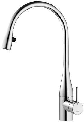 KWC EVE single lever sink mixer low pressure, projection 22.5 cm 10.115.103.000FL