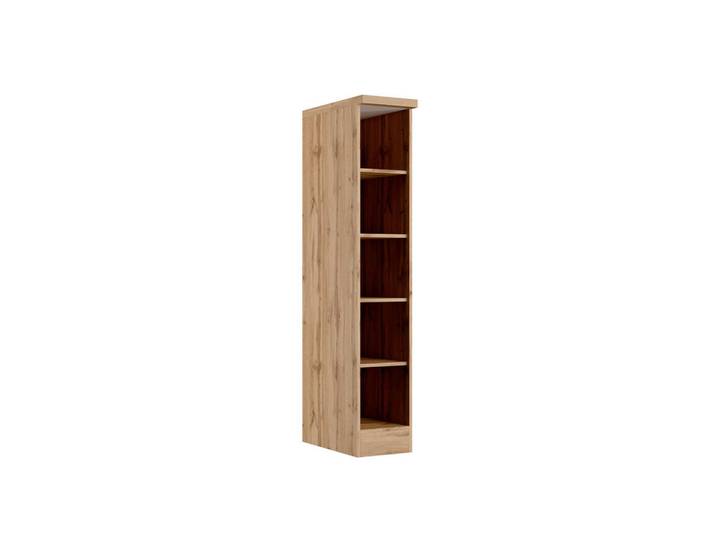 Held Regal, Eiche Wotan, Holzwerkstoff, 4 Fächer, 30x166x60 cm, Wohnzimmer, Regal, Bücherregale