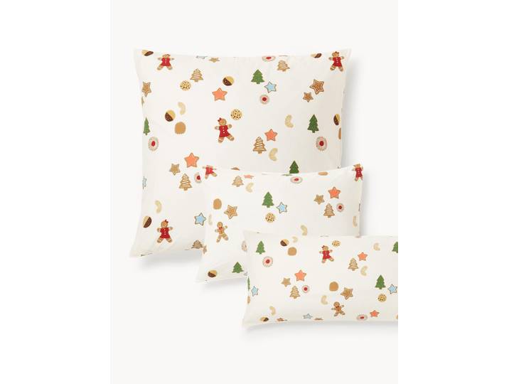 Taie d'oreiller en percale de coton au design Cookies de Kera Till