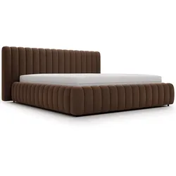 POLSTERBETT Bliss 200x200 Braun