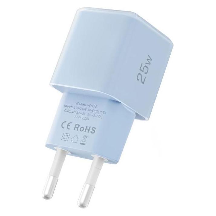 Tech-Protect NCM25 USB-C PD 25W Wandladegerät - Blau (25 W, 1 Port) (60641556)