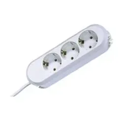 Bachmann 387.271 SMART 3xCEE7/3 weiß Strom 3,0m CEE7/7 387271