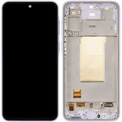 Samsung Display für Galaxy A37 5G Super AMOLED Bildschirm mit Rahmen (Display), Mobilgerät Ersatzteile, Violett