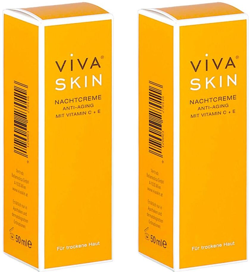 VIVA SKIN Anti Aging Nachtcreme trockene Haut 2x50ml