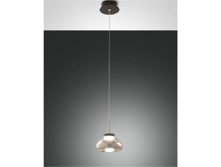 Fabas Luce Pendelleuchte Arabella - Grau Transparent , 1 (ein) C