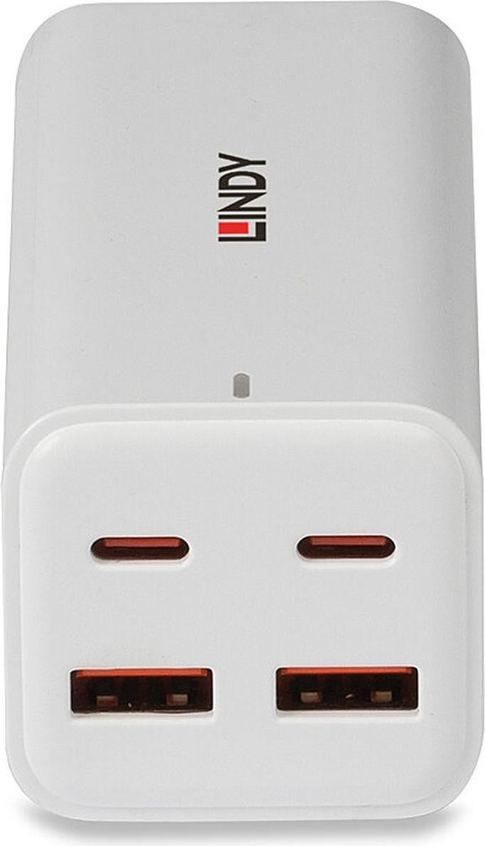 Lindy 100W 4-Port USB Desktop GaN Fast Charger 73441