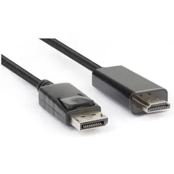 Hamlet XVCDP-HDM18 Videokabel und Adapter 1,8 m DisplayPort HDMI Typ A (Standard) Schwarz (1.80 m), Videokabel, Schwarz