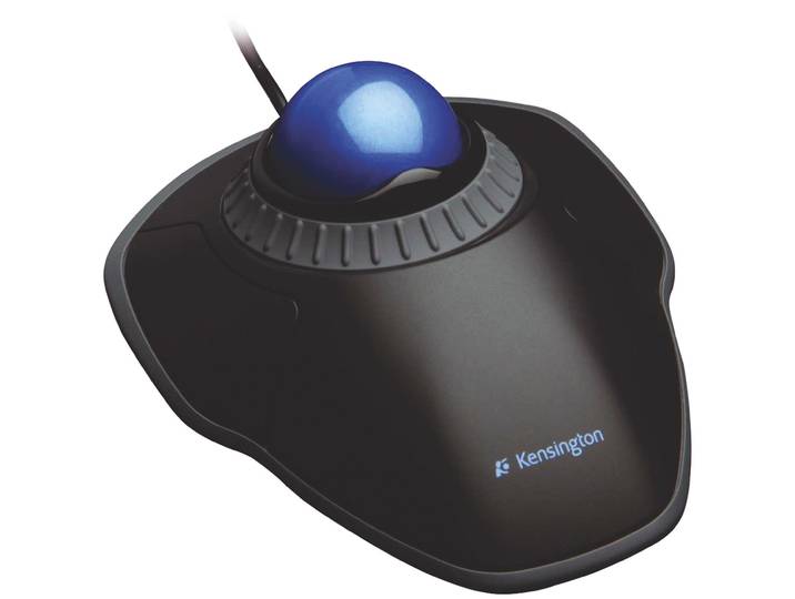 Kensington Souris ergonomique filaire ambidextre Trackball Orbit molette Scroll Ring - Noir