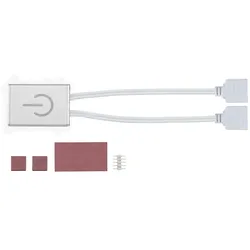 Paulmann Zubehör für LED Strip MaxLED - Touch Schalter, 24V DC, max. 144W, Metall, Silber PAUL-70975