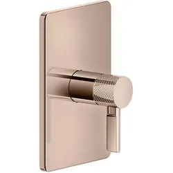 Gessi Inciso Dusche Fertigmontageset, Einhebelmischer ohne Umstellung für UPK 44655, 58061030, Farbe: Kupfer PVD