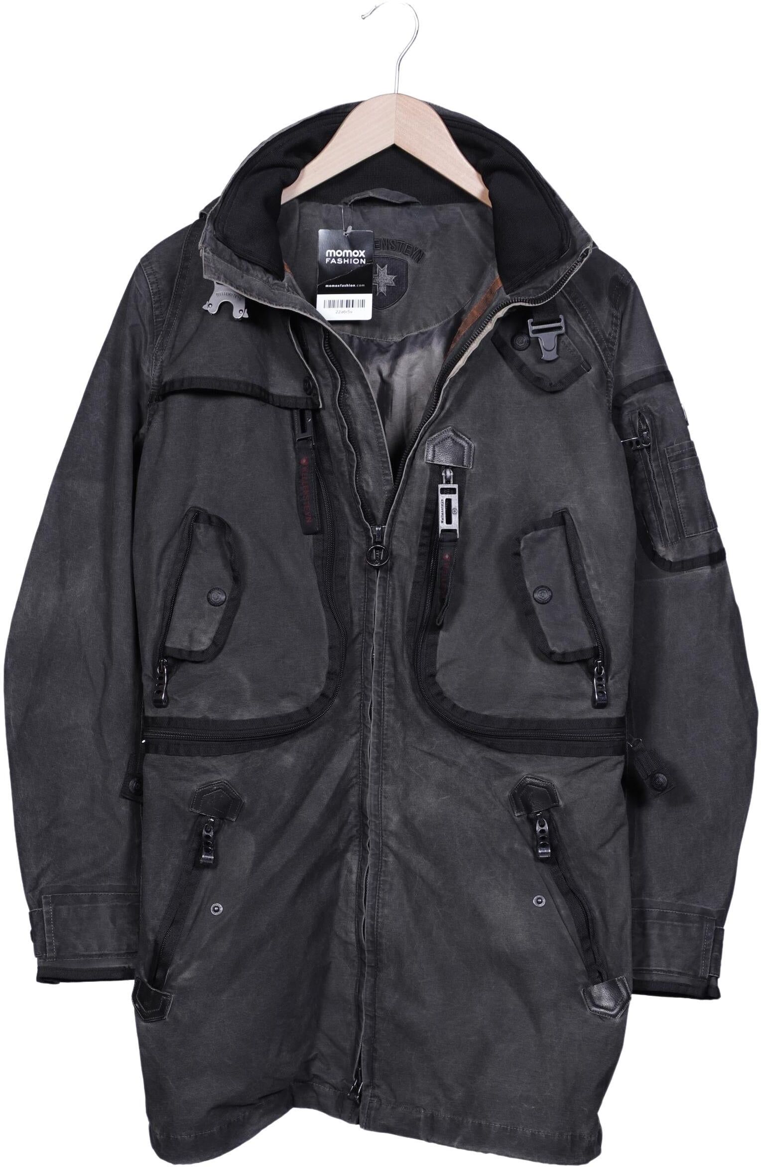 Wellensteyn Damen Mantel, Grau, Gr. M, Leder / Tex / Membran / Synthetik - Second Hand