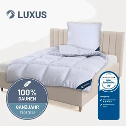 Daunendecke »LUXUS« – 100% Daunen, Größe: 155x220