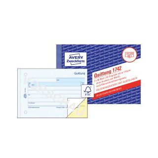 AVERY Zweckform Formularbuch "Quittung" ohne MwSt., SD