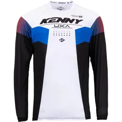 Kenny, Unisex, Velotrikot, Titanium (L), Weiss, Schwarz, L