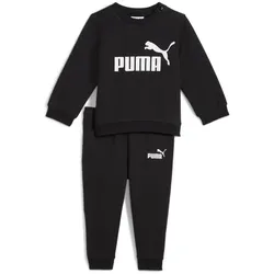 PUMA Minicats Essentials Fleece Crew Baby-Jogginganzug 01 - PUMA black 92