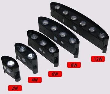 Inspire Curations AeroGlow Waterproof Outdoor Wall Lamp Modern Aluminum Exterior Light Fixture black Lamp Body 4w Cold White