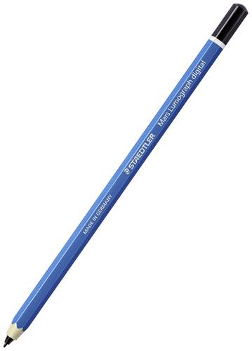 Staedtler Mars Lumograph digital classic Digitaler Stift mit druckempfindlicher Schreibspitze, mit präziser Schreibspitze Blau