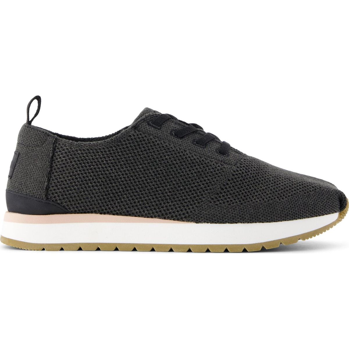 Toms Resident Plus Lace UP charcoal engineered knit 42.5 10023450-42.5