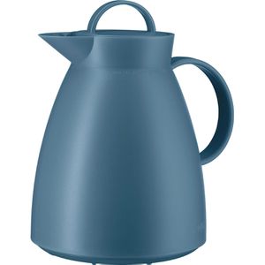 Alfi Thermoskanne Dan 0935.060.100, Kunststoff, mit Drehverschluss, auslaufsicher, vintage indigo, 1 Liter