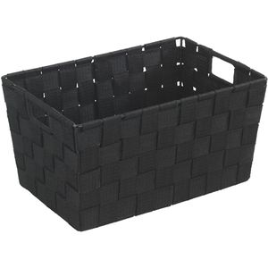 Wenko Aufbewahrungskorb Adria S, 9L, 30 x 15 x 20 cm, Kunststoff, schwarz